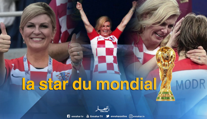 رئيسة كرواتيا تخطف الأضواء من نجوم مونديال روسيا