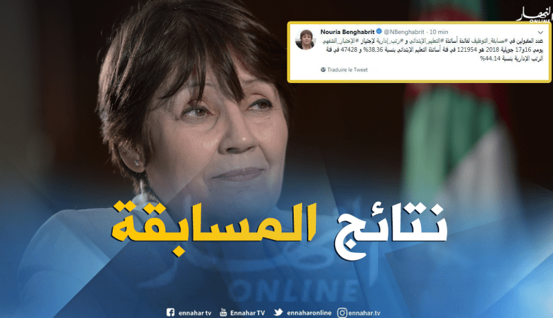 بن غبريت: “هذا هو عدد المقبولين في مسابقة أساتذة الإبتدائي والرتب الإدارية”
