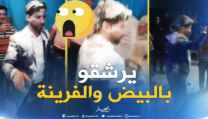 شاهد كيف احتفل شباب بصديقهم العريس