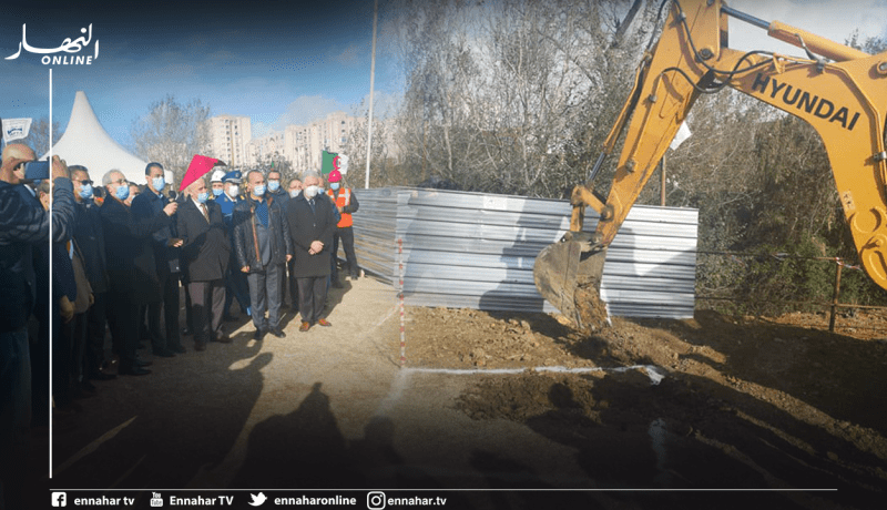 إعطاء إشارة انطلاق إنجاز محوّل الطريق السريع الثاني بإتجاه ملعب الدويرة وبابا احسن