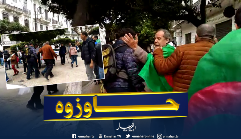 شاهد : المحامي مقران آيت سي لعربي يتعرض للطرد من طرف المتظاهرين في الجمعة السابعة