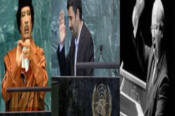 خيمة القذافي و حذاء خريتشوف  من أكثر الخطب التي ألقاها زعماء العالم غرابة وإثارة للجدل