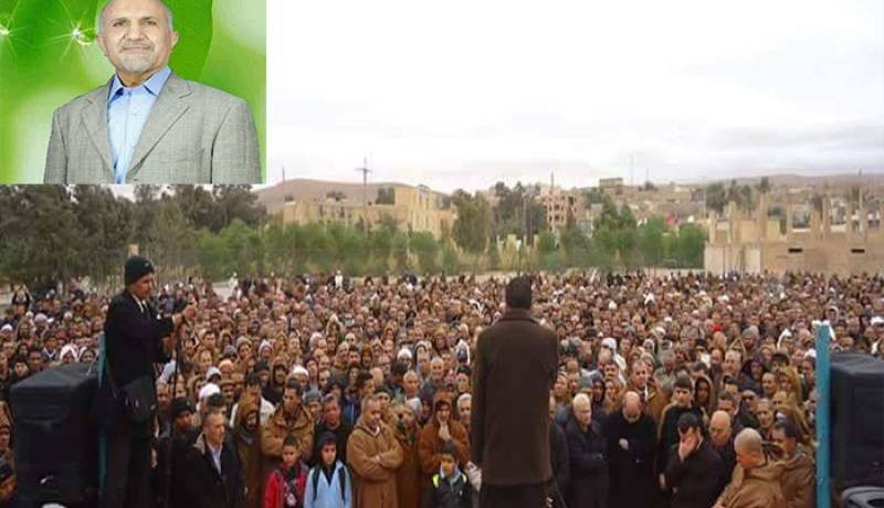 البرلماني عبد الناصر بن أمهاني يشيع الى مثواه الأخير ببوسعادة