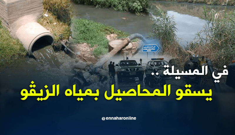 المسيلة.. حجز 5 مضخات لفلاحين يسقون مزارعهم بالمياه القذرة بسيدي عيسى