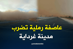 بالفيديو والصور.. عاصفة رملية تجتاح مدينة غرداية