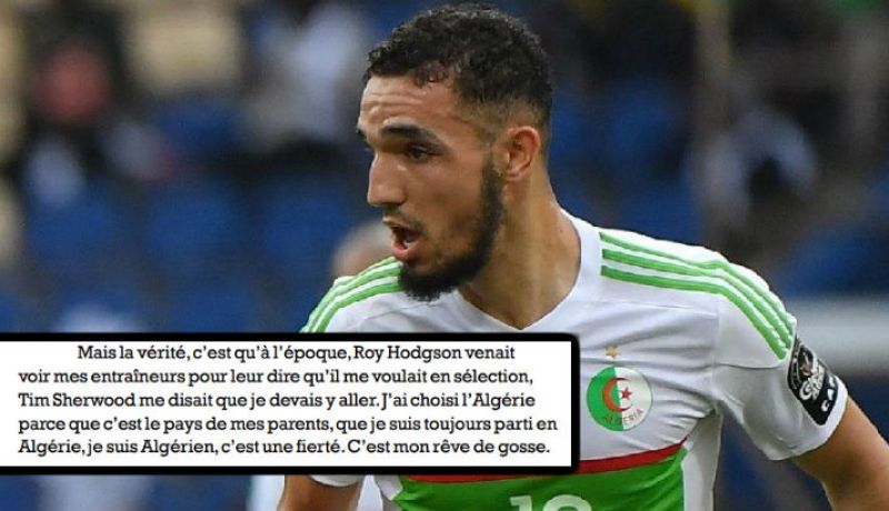 بن طالب: “فضلت الجزائر على إنجلترا وأنا فخور بكوني جزائري”