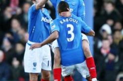 بلحاج يسجل علي  طريق الكبار ويقود رفقة يبدة  بورتسموث إلي الإطاحة بليفربول