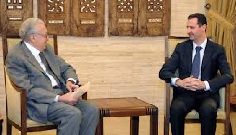 الإبراهيمي يجري محادثات مع الأسد حول مؤتمر جنيف 2