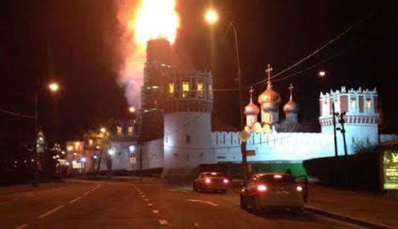 بالفيديو حريق في الكرملين الروسي