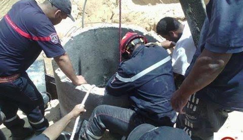 انتشال جثة شاب من بئر عميق في الوادي