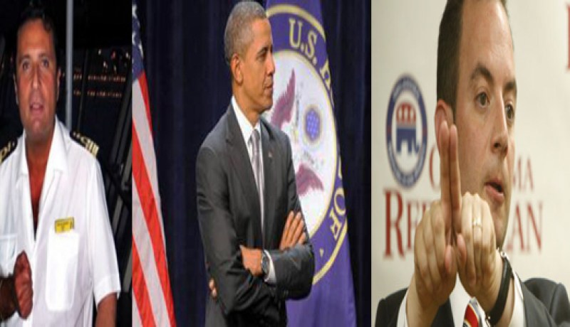 رئيس الحزب الجمهوري يشبه أوباما بربان السفينة الغارقة “كونوكورديا”