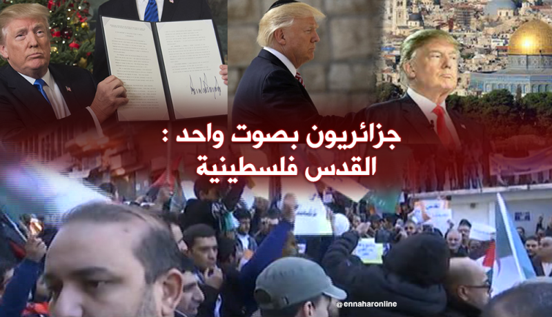 تظاهرات واحتجاجات بالعاصمة رفضا لقرار ترامب