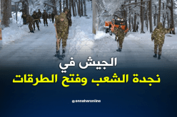  الجيش يفتح الطرقات مقطوعة بسبب الثلوج بتلمسان وسيدي بلعباس  