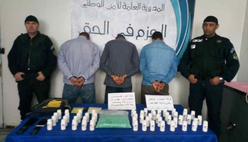 بالصور.. أمن الطارف يحجز 3020 قرص مهلوس بأم الطبول