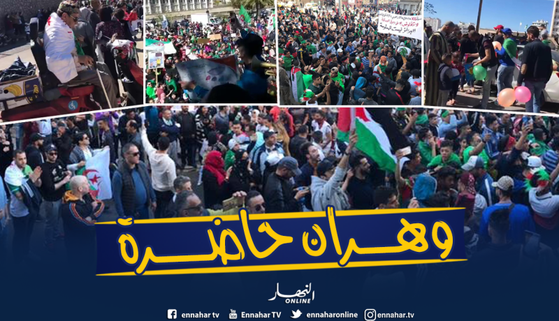 بالصور.. الوهرانيون يصنعون الحدث بأجواء عيد خلال مسيرة الجمعة