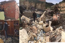 قتيل وأكثر من 9 جرحى وسقوط سكنات إثر انزلاق أرضي في وهران