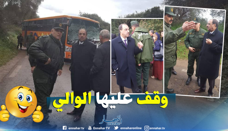 بالفيديو.. والي تيبازة يقف على الحادث الذي خلف 7 ضحايا
