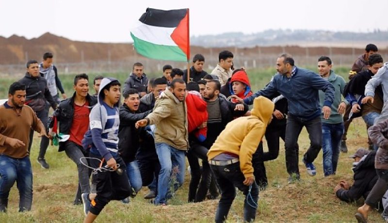 إصابة 155 فلسطينيا بجروح في مواجهات مع الاحتلال الإسرائيلي في غزة