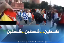 بالفيديو..مناصرون تونسيون يطردون مشجعا صهيونيا في روسيا