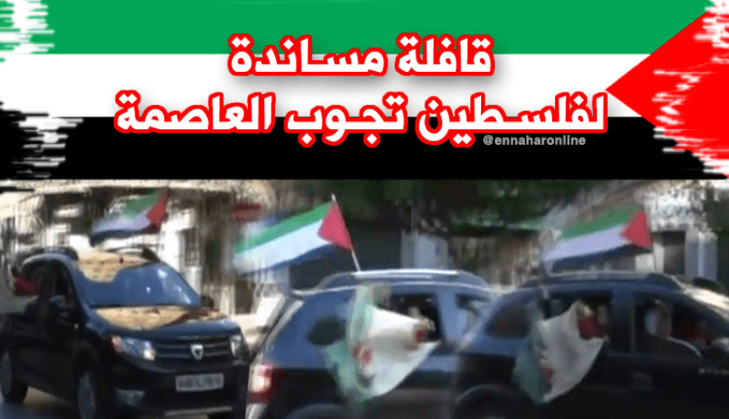 قافلة مساندة لفلسطين تجوب شوارع العاصمة