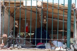 لم تعد القضبان الحديدية زينة شرفاتنا فحسب، فحتى الاسكافي فضّل تسييج محله ليكون آمنا ويهنأ بقيلولة آمنة… أحلام سعيدة!
