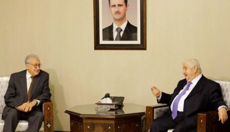 الابراهيمي يلتقي وليد المعلم في دمشق