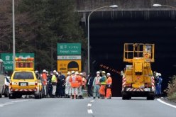 السلطات اليابانية تأمر بإجراء فحص لكل الانفاق بعد حادث الانهيار