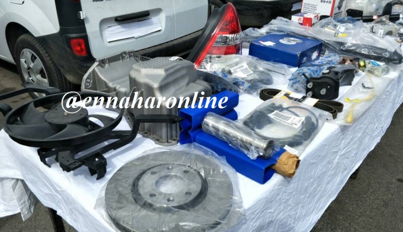 العثور على ورشة سرية لصناعة قطع الغيار المغشوشة