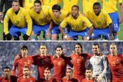 التشكيلتان الرسميتان لمنتخبي البرتغال و البرازيل