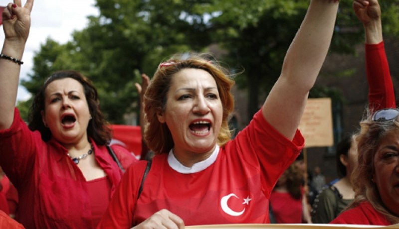 مظاهرة في برلين للتضامن مع المحتجين الأتراك