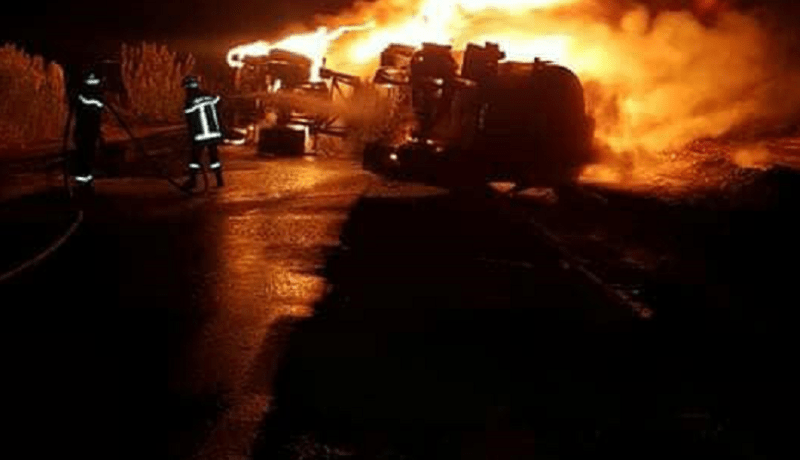 مستغانم.. هلاك شخص إثر احتراق شاحنة مملوءة بالبنزين
