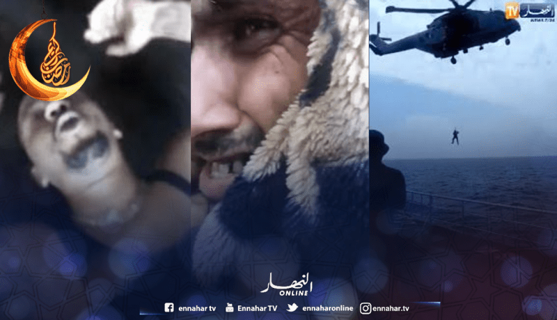 بالفيديو حصريا.. هكذا تم إنقاذ الصيادين الثلاثة بعد غرق قاربهم بالقالة