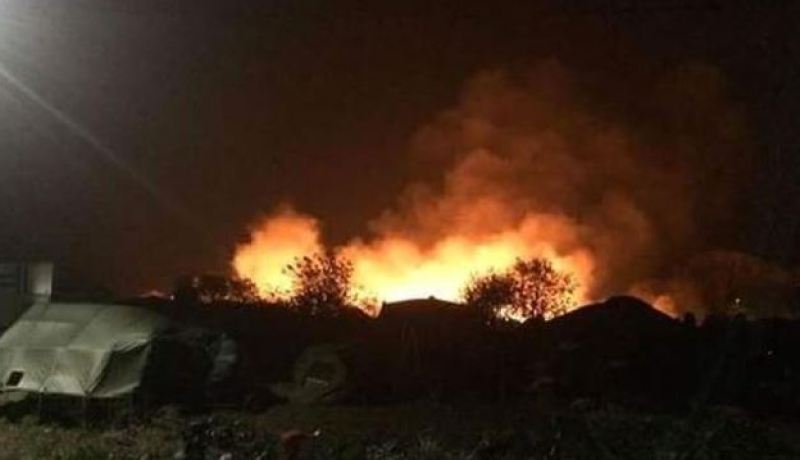 اندلاع حرائق في مخيم كالييه بفرنسا