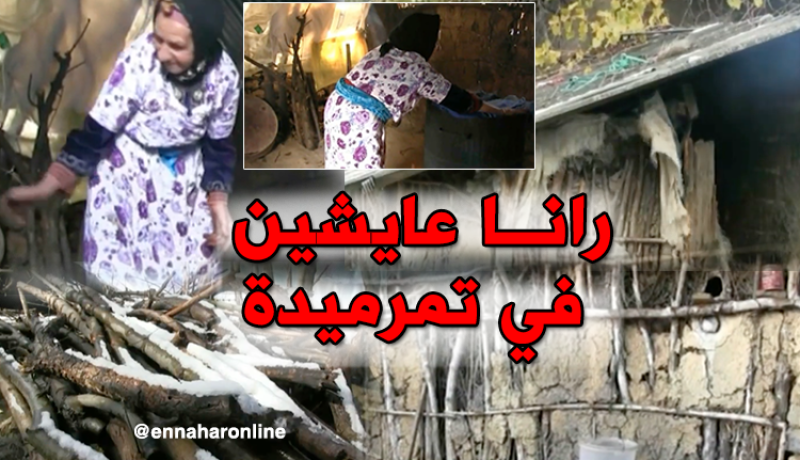 خالتي جميلة.. عجوز تعيش ظروف قاسية في كوخ من طين