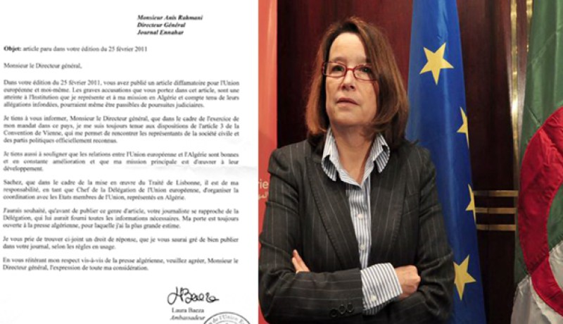 سفير الإتحاد الأوروبي‮ ‬تهدّد بملاحقة‮ ''‬النهار‮''!‬