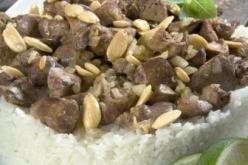 أرز بالكبدة و المكسرات