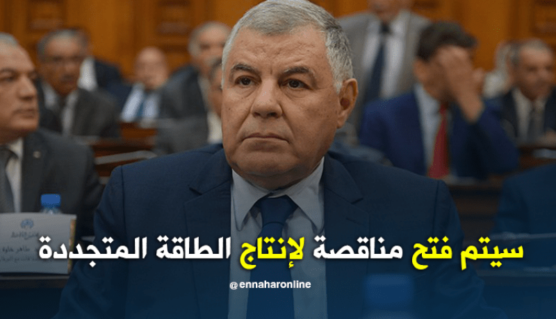 مصطفى قيطوني: سيتم فتح مناقصة لإنتاج الطاقة المتجددة