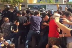 مئات الجرحى خلال إشتباكات كاتالونيا