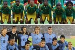 مونديال 2010: التشكيلتان الرسميتان لجنوب افريقيا والاوروغواي