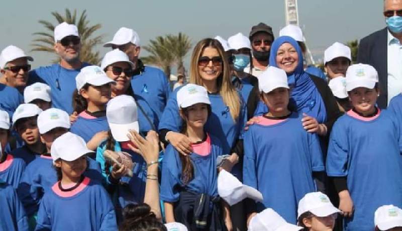 بالصور.. سواكري تشارك في الطبعة الأولى للمسيرة الزرقاء