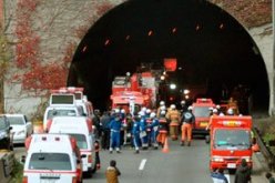 الشرطة اليابانية تعثر على جثث متفحمة من النفق الذي انهار