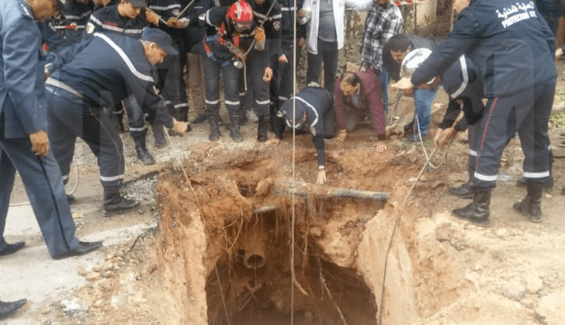 انزلاق أرضي يتسبب في ظهور حفرة بعمق 20 مترا بأم البواقي!