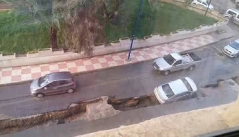 بالصور .. انهيار أرضي في سكيكدة