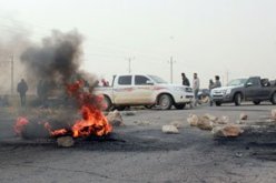 أنصار مرسى يقطعون طريق الخصوص لمنع المواطنين من الانتخاب