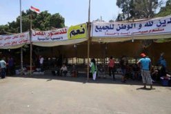 فشل مليونية “لا للإخوان”والمتظاهرون يهربون للخيام من شدة الحرارة