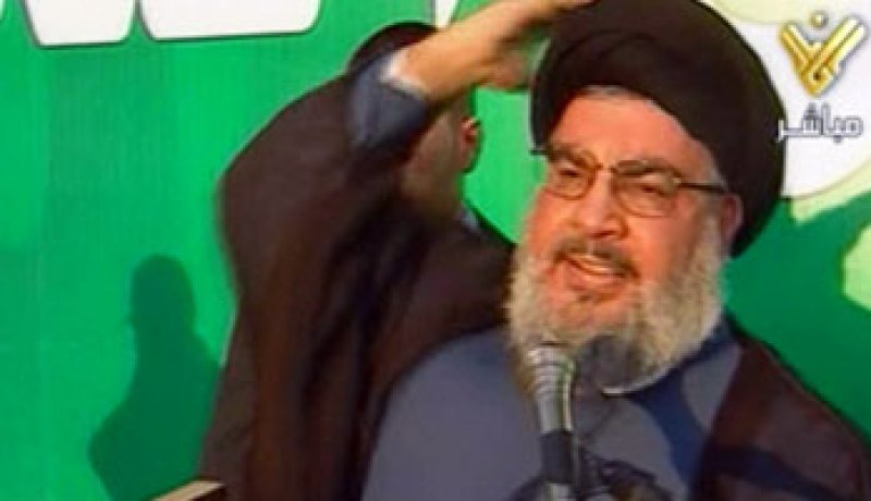 نصر الله يشارك فى الاحتجاجات ضد الفيلم المسىء ببيروت