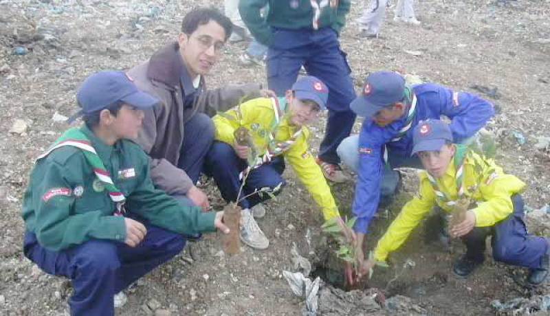 الكشافة الإسلامية الجزائرية تنظم حملة تشجير بالقرية الإفريقية بسيدي فرج