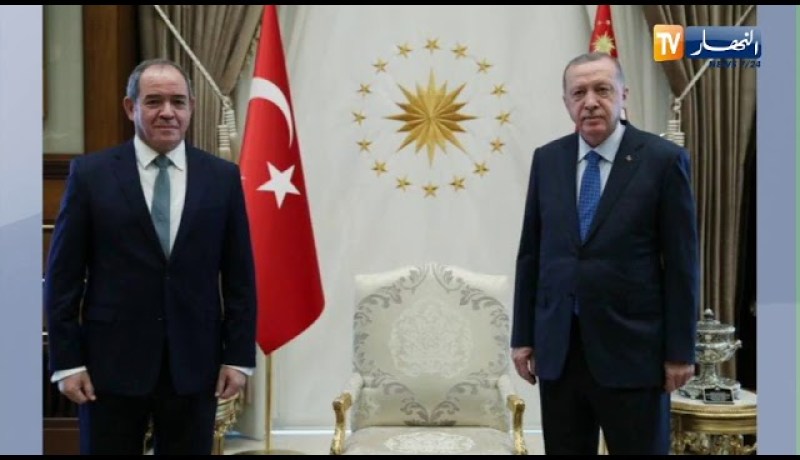 “الرئيس التركي “طيب رجب أردوغان” يستقبل وزيرالشؤون الخارجية “صبري بوقدوم