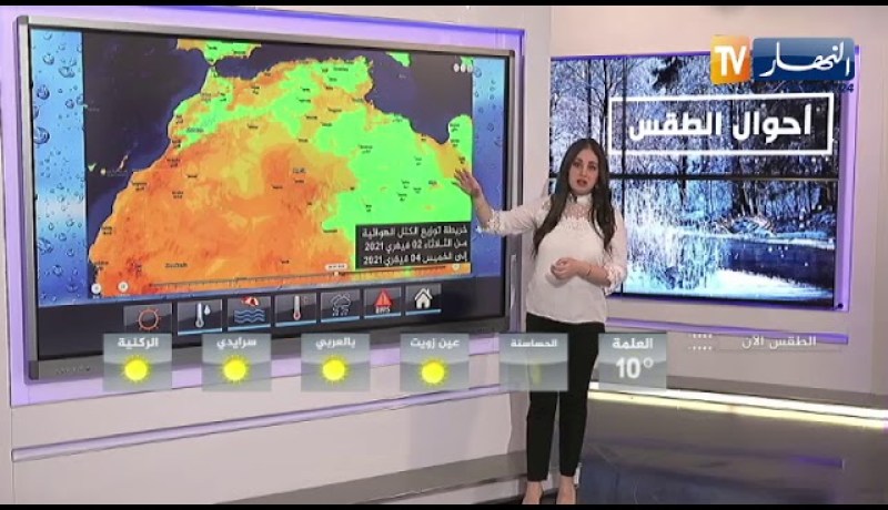 رياح تتعدى 80 كم/سا وأمواج تصل إلى 5 أمتار بهذه المناطق .. أحوال الطقس لظهيرة اليوم 1فيفري 2021