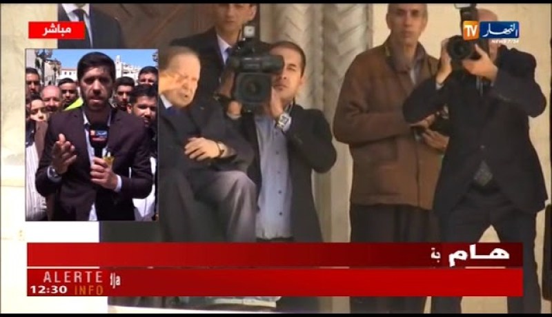 ساحة الشهداء: “حضور جماهيري كبير للجزائريين من إلقاء التحية على الرّئيس ..!”